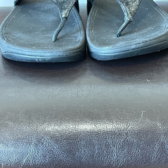 Fitflop size 7 flip flops thong toe post sandals micro wobbleboard - Picture 11 of 17